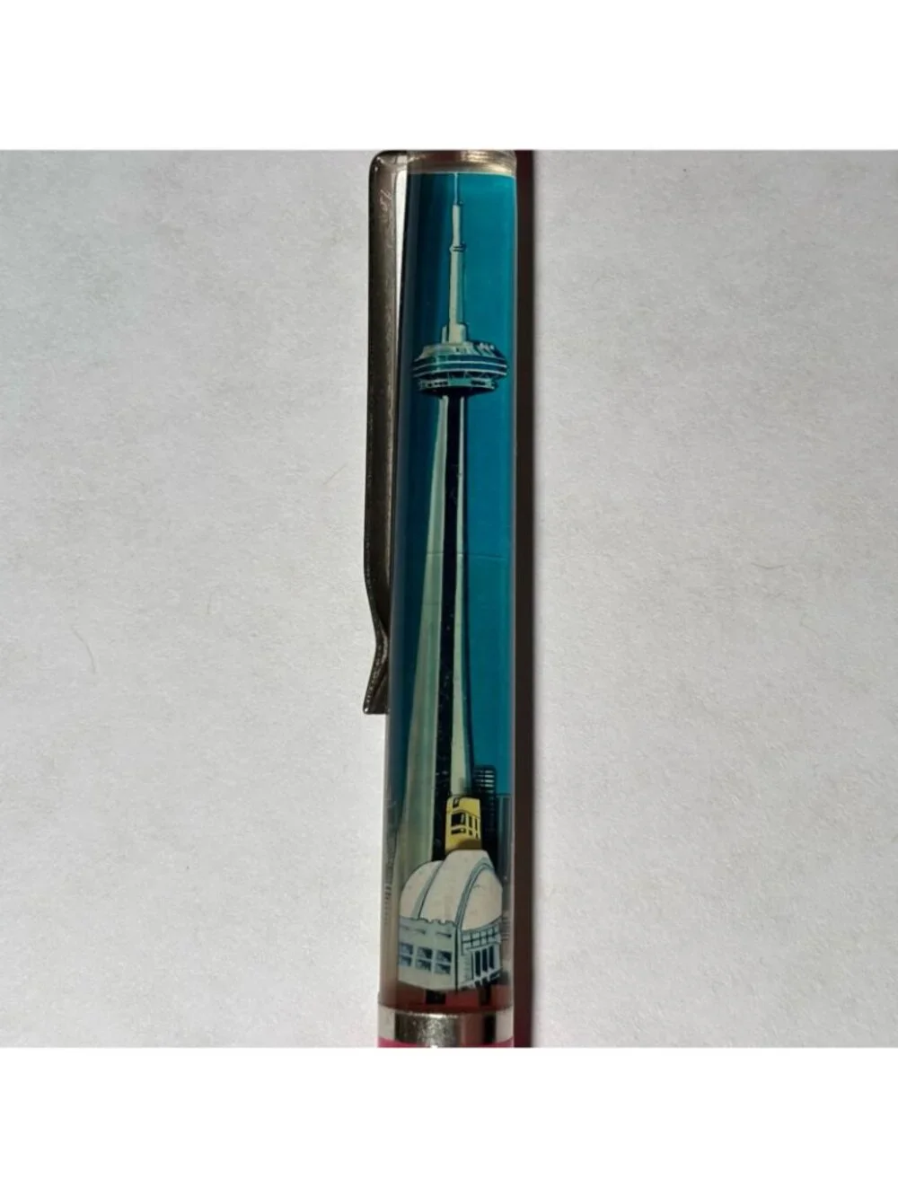 Toronto Canada Floaty Pen CN Tower Elevator Car Moves Souvenir Promo Vintage